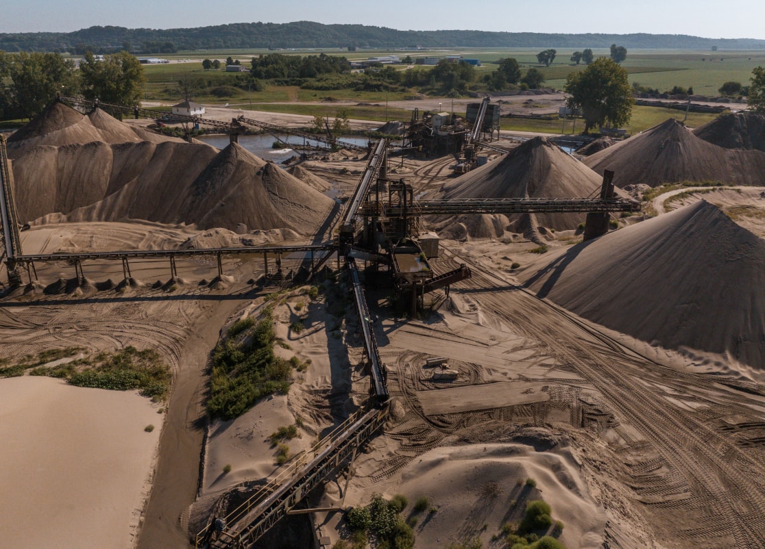 Aggregate and sand production facility in Missouri