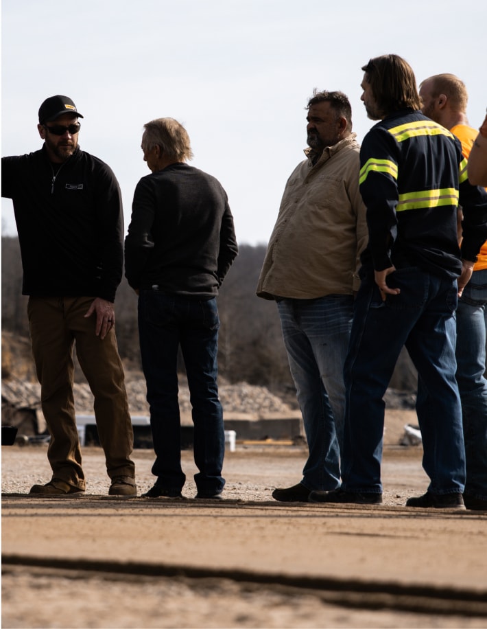 Group of Capital employees at a jobsite