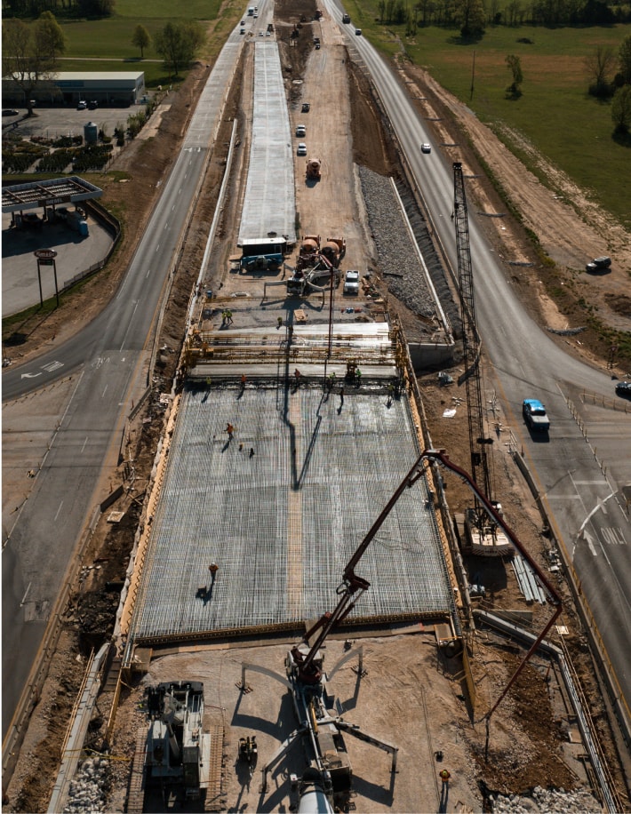 Heavy highway construction project