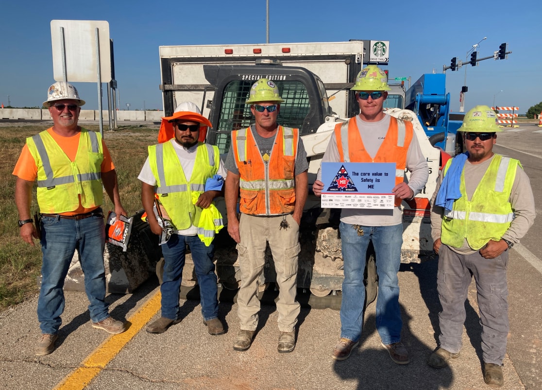 Capital crew members receiving Safety Award