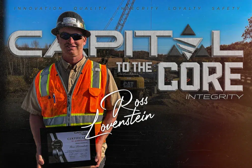 Ross Lovenstein Capital to the Core Certificate of Achievement