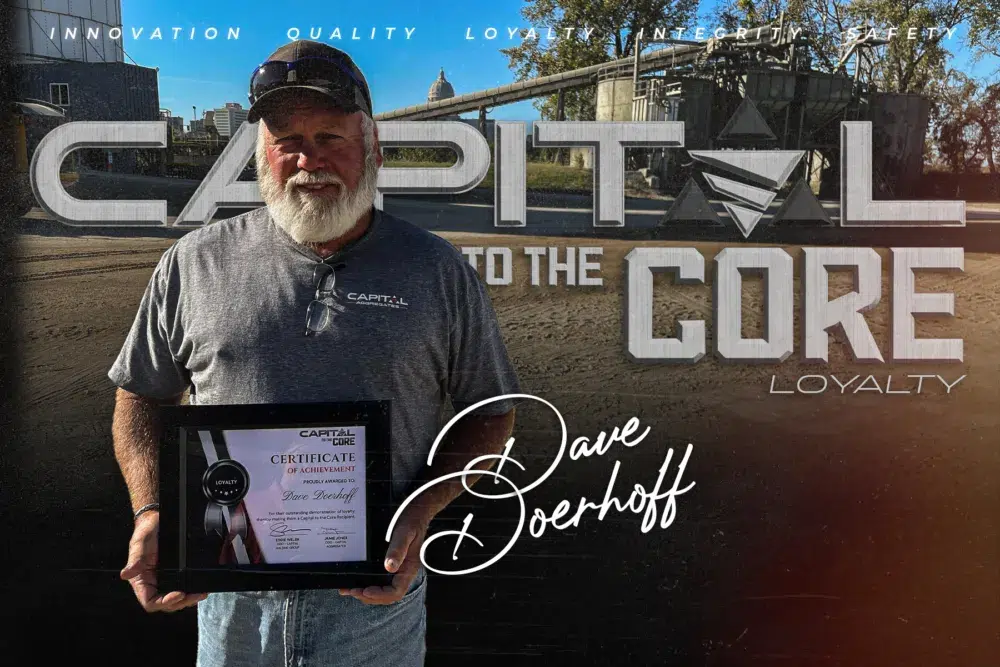 Dave Doerhoff Capital to the Core Certificate of Achievement