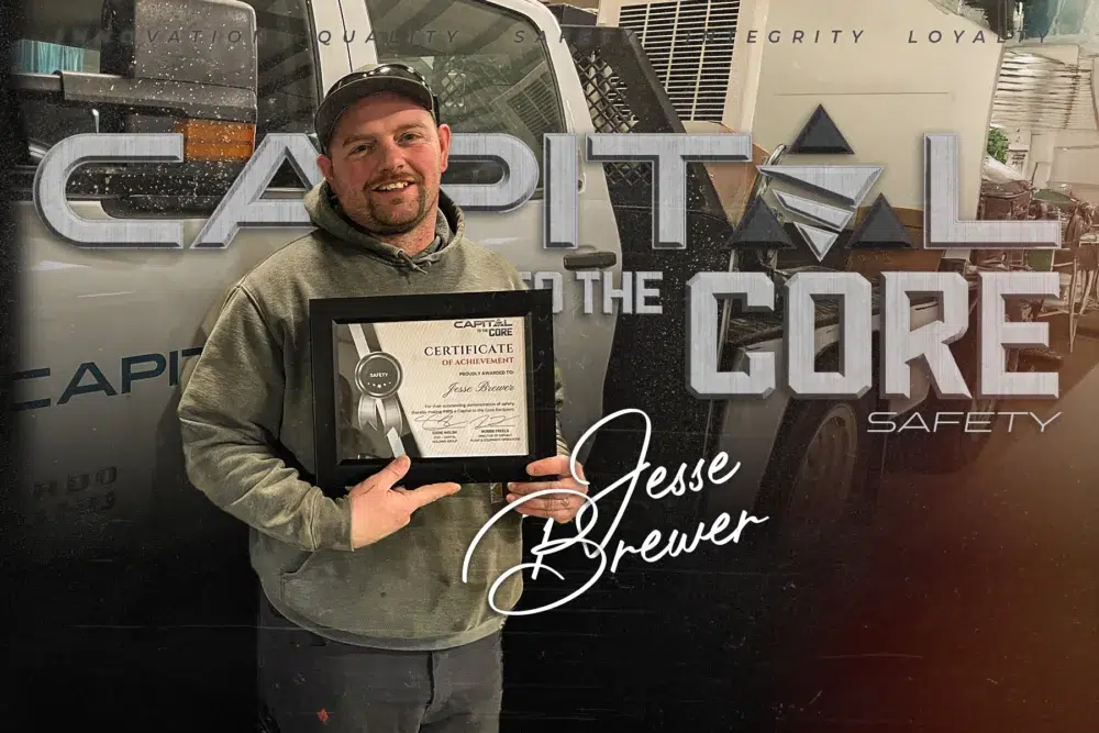 Jesse Brewer Capital to the Core Certificate of Achievement