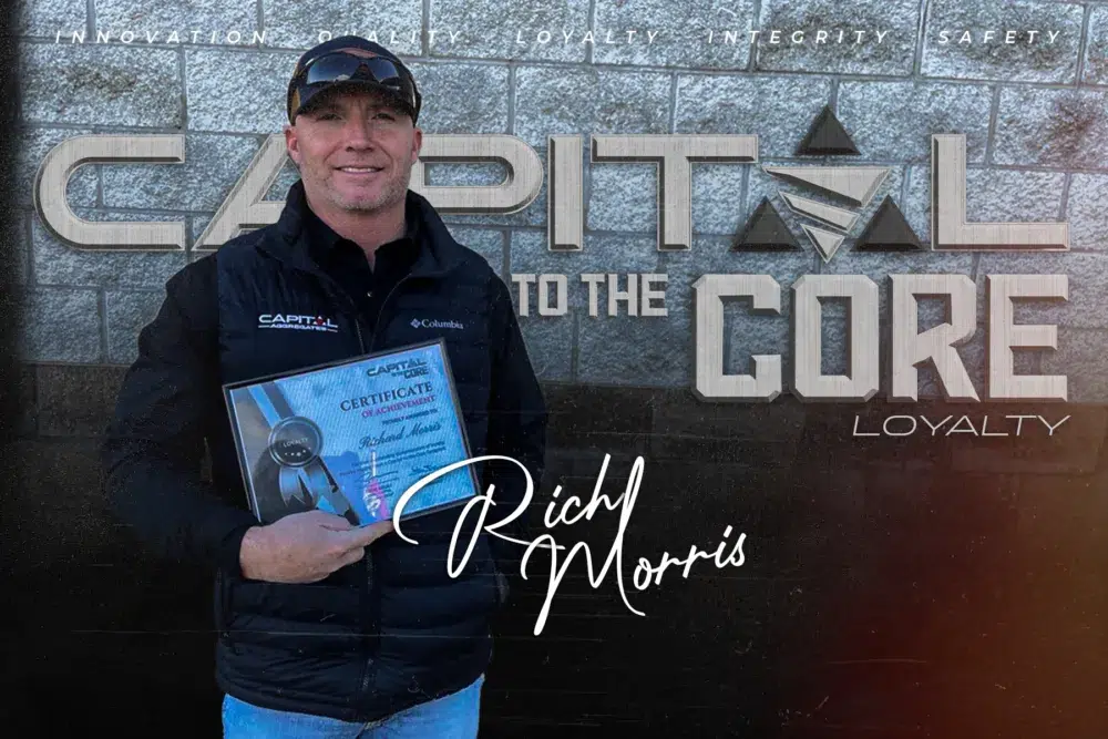 Richard Morris Capital to the Core Certificate Of Achievement