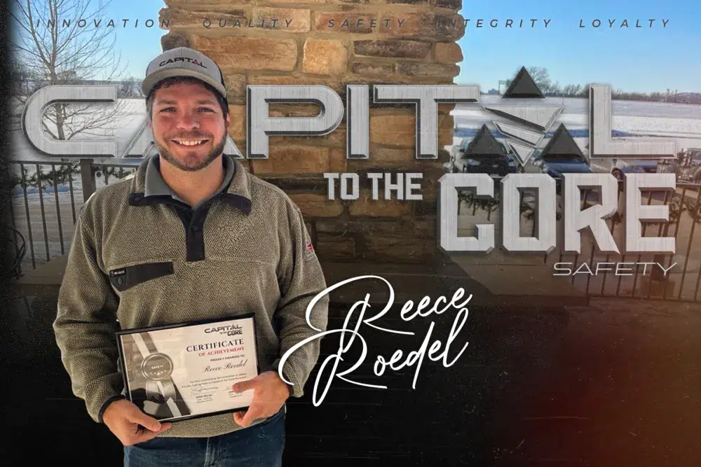 Jacob Potter Capital to the Core Certificate of Achievement
