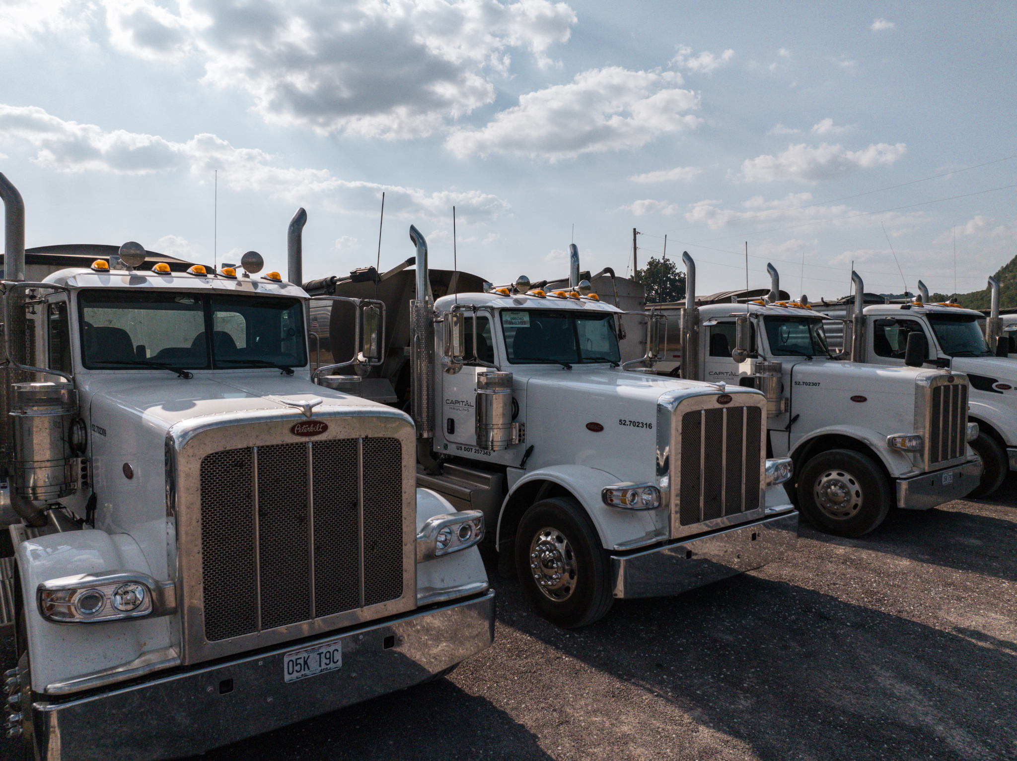 Hauling trucks