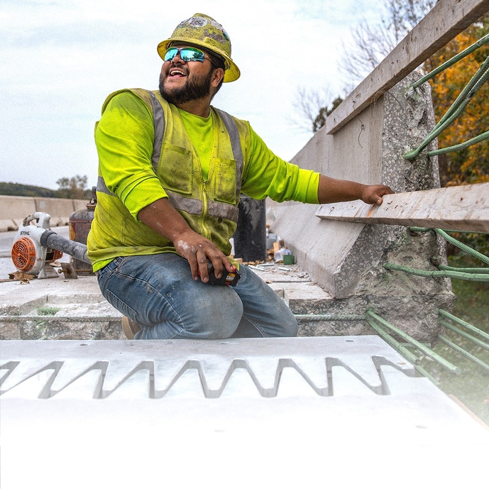Smiling Capital construction worker